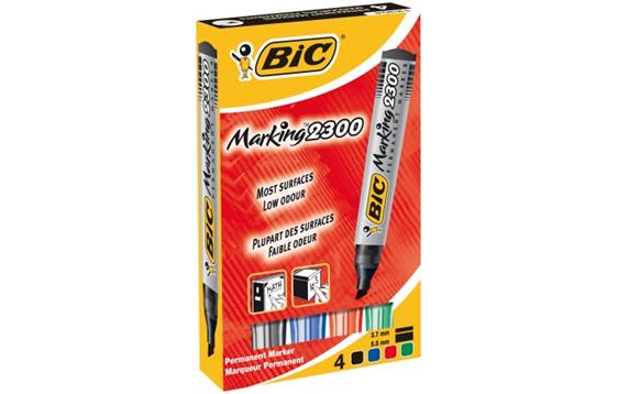 772128  820922 Merkepenn BIC Marking 2300 assortert (4) 